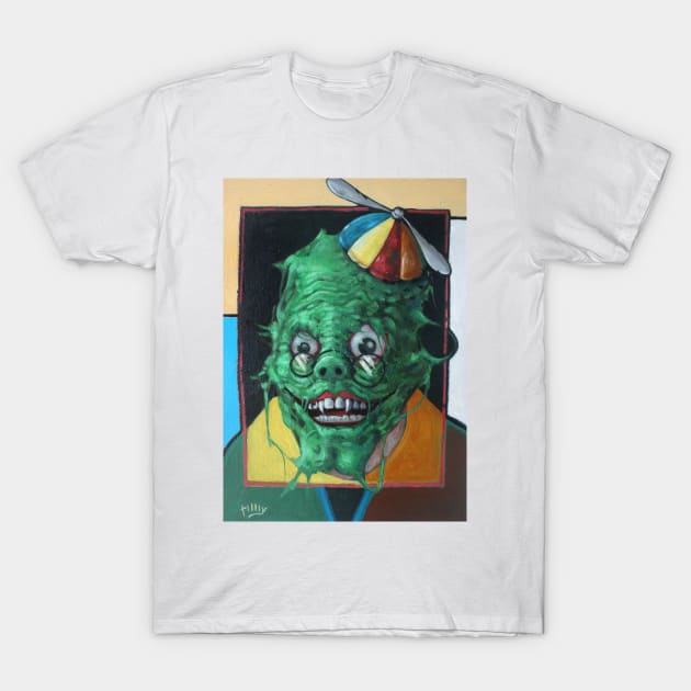 Wish Mask Wise Vampire Hero Green Ghost Joker Smile 300 acid bath future psychic T-Shirt by Tiger Picasso